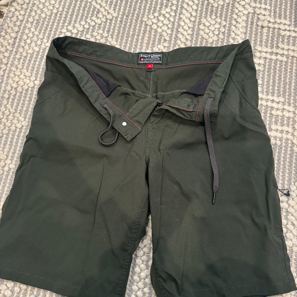 686 Men's Everywhere Hybrid Short (Olive Green - Size 34)